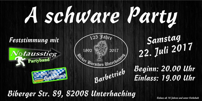 Plakat Schware Party